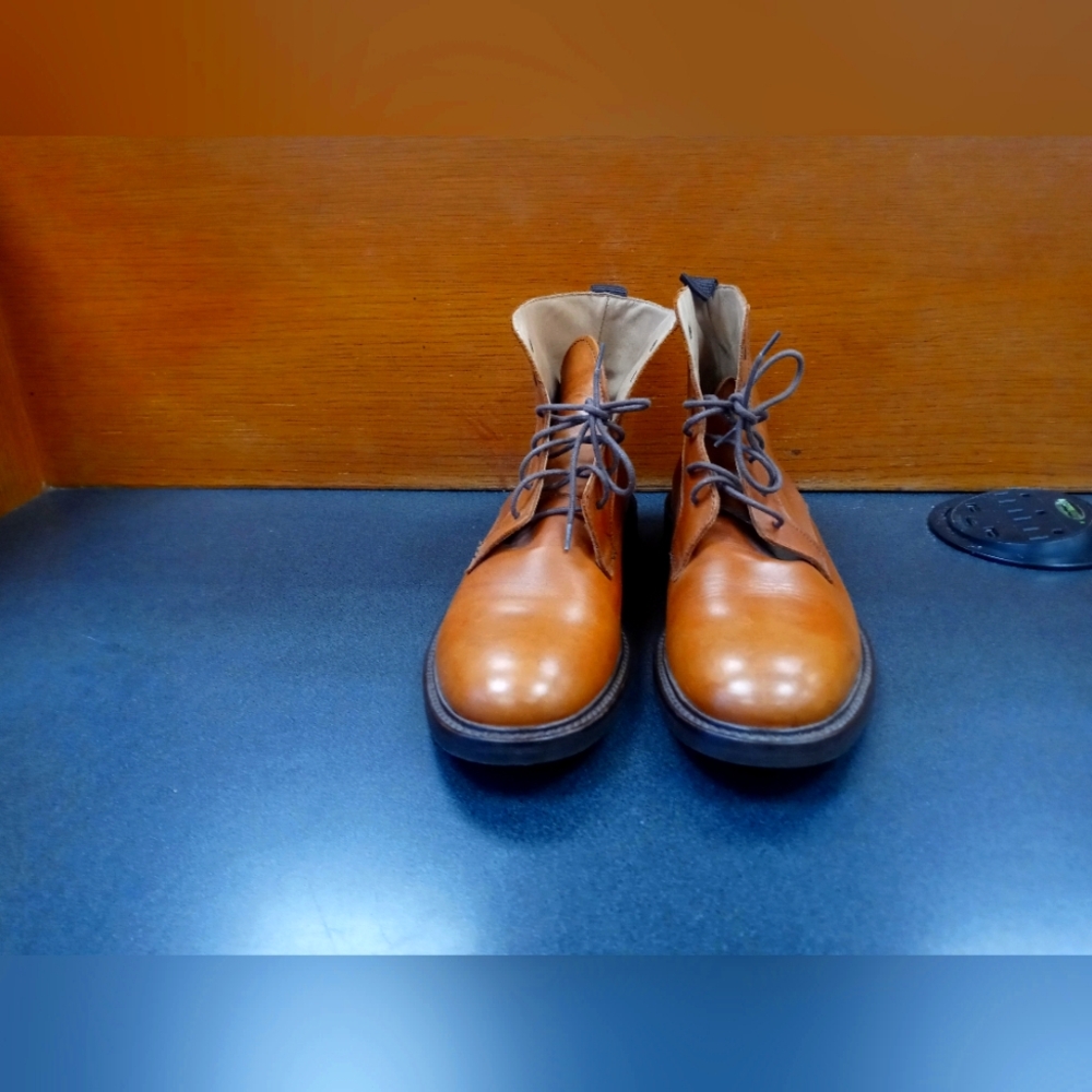Luxury Leather Women's Boots Cognac